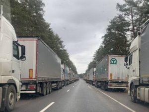Пробка на границе Беларуси и Литвы