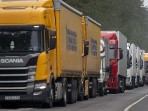 пробка на границе Литвы и Белоруссии