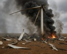 Удар по ветрякам ВСУ