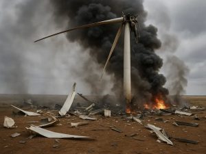 Удар по ветрякам ВСУ