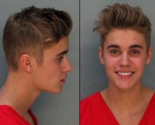 Фотографии знаменитостей из полицейского участка