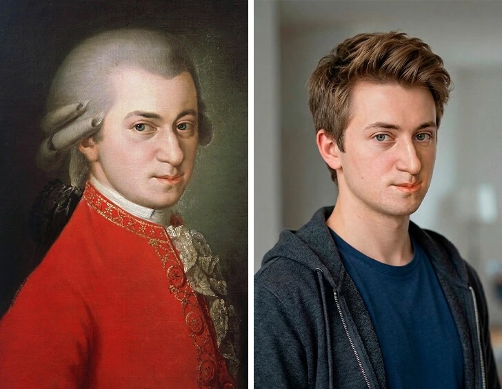 Как выглядели бы исторические личности, если бы они жили в 2025 году по версии нейросети