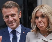 Макрон с женой