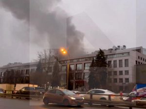 пожар в БЦ «Варшавская плаза»