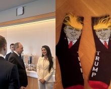 Депутатам Госдумы РФ провели экскурсию в Конгрессе США и подарили носки с Трампом