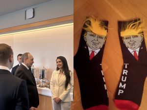 Депутатам Госдумы РФ провели экскурсию в Конгрессе США и подарили носки с Трампом