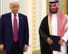 Трамп и принц Саудовской Аравии