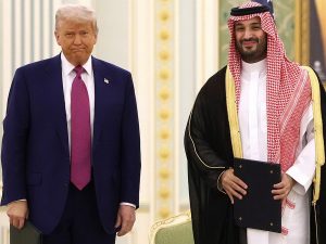 Трамп и принц Саудовской Аравии