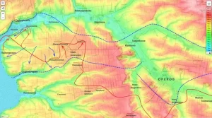 карта боевых действий