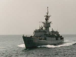 USS Robert E. Peary пошел ко дну после атаки.