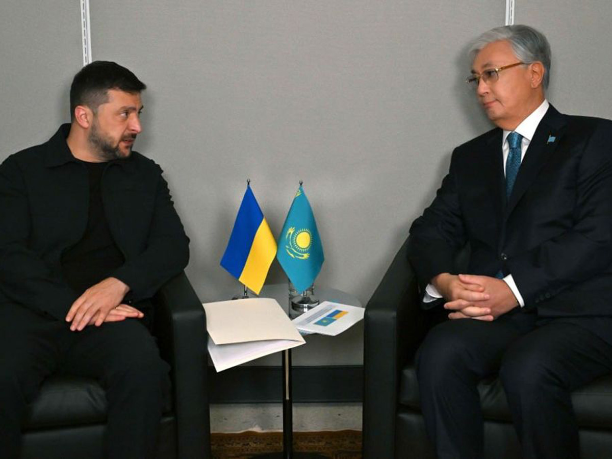 Владимир Зеленский и Касым-Жомарт Токаев