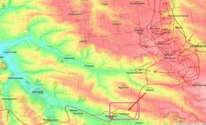карта боевых действий