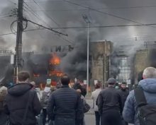 Пожар в ТЦ Гиант