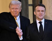 Трамп и Макрон