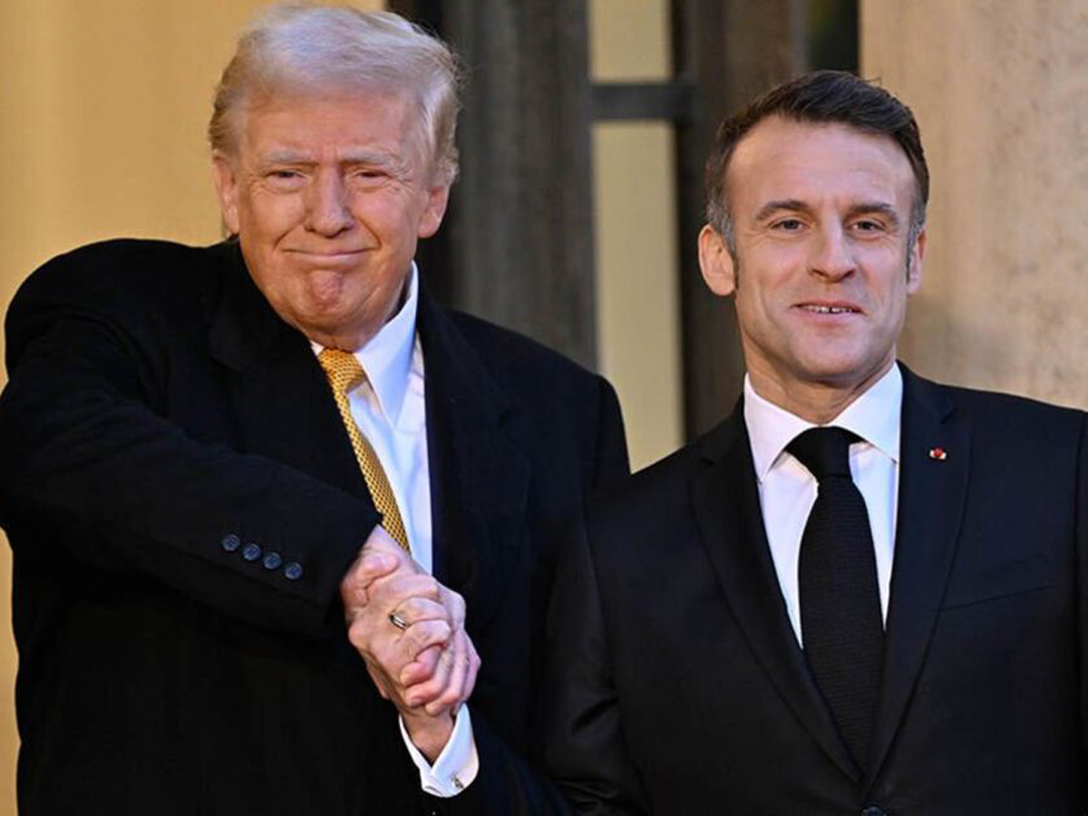 Трамп и Макрон