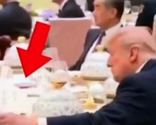 Трамп на ужине с Си Цзиньпином