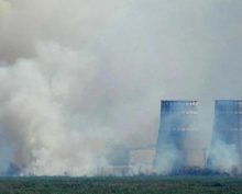 Бокс транспортного цеха Запорожской АЭС загорелся после массированного удара ВСУ