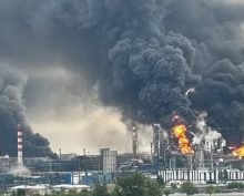 Пожар на НПЗ в Капотне
