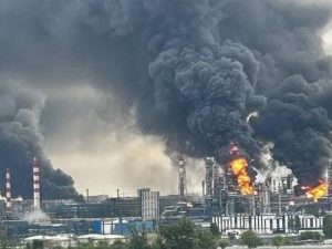 Пожар на НПЗ в Капотне
