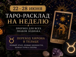 Таро с 22 по 28 июня