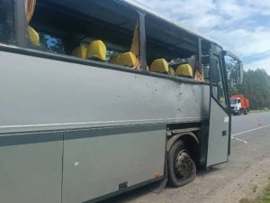 автобус обстреляли ВСУ
