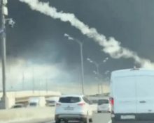 пожары в Москве после атак БПЛА