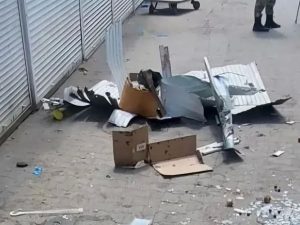Удар по рынку в Токмаке