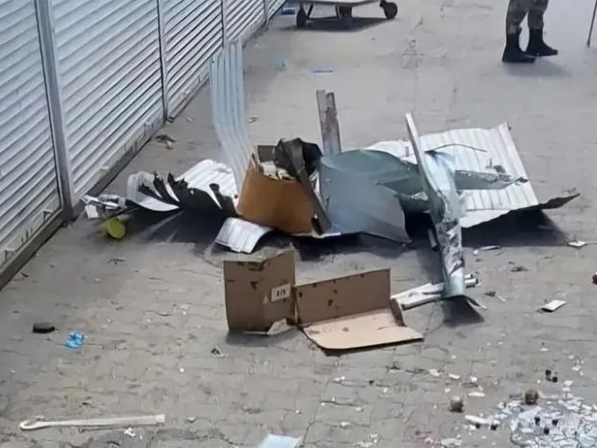Удар по рынку в Токмаке