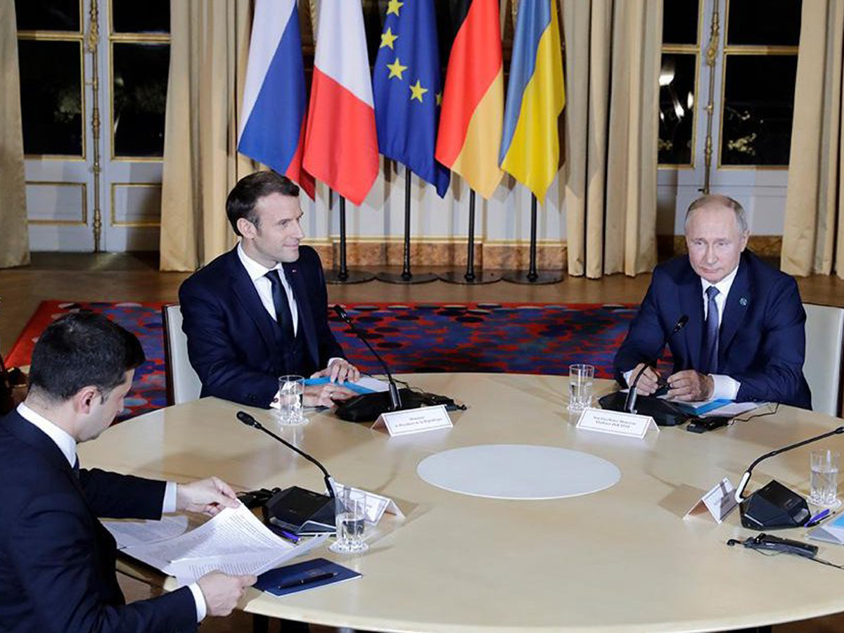 Зеленский и Путин в 2019 году