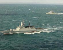 корвет РФ отогнал корабль ФРГ от танкера