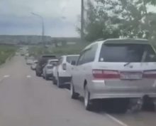 очередь на АЗС