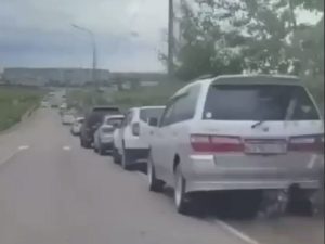 очередь на АЗС