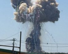 Взрыв на полигоне в Хмельницком