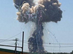 Взрыв на полигоне в Хмельницком