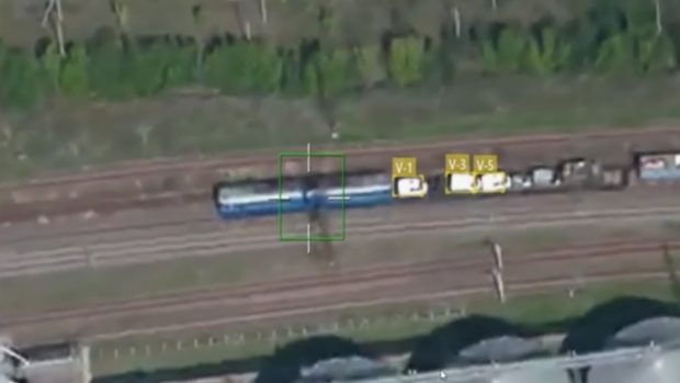 Появилось видео удара «Искандером» по военному эшелону ВСУ
