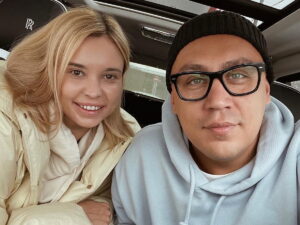 Дмитрий Портнягин с женой