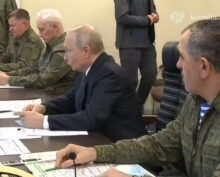 Путин на учениях