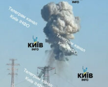 Удар по ЛЭП в Киеве