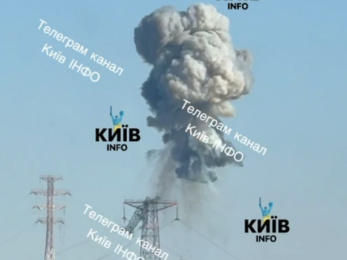 Удар по ЛЭП в Киеве